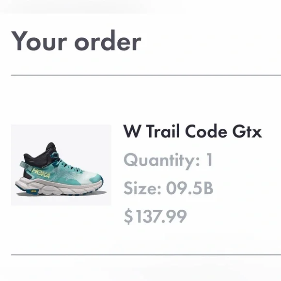 Hoka Women's Trail Code GTX Hiking Shoes 9.5B - Picture 2 of 4